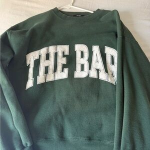The Bar Green Varsity Sweatshirt